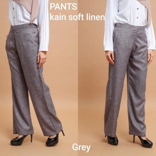 pants soft linen seluar panjang