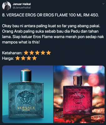30 Jenis Minyak Wangi Untuk Lelaki Yang Paling Popular Lanafira